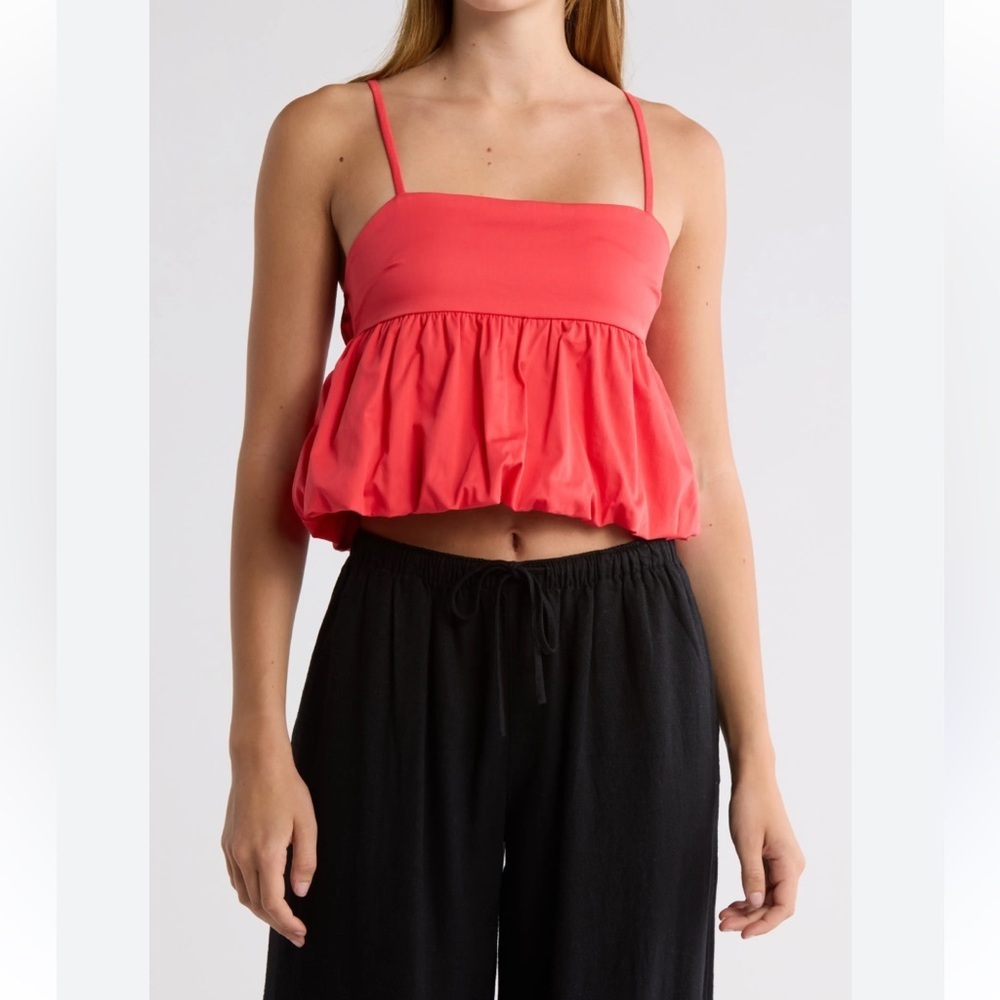NWOT Abound bubble peplum crop - Picture 4 of 4